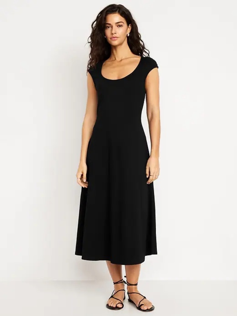 NWT. Old Navy Fit & Flare Midi Dress size M